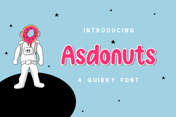 Asdonuts: A Fun Display Font with a Cute and Unique Twist
