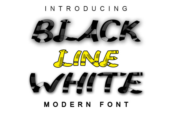 Black Line White: A Spectacular Display Font for Creative Expression