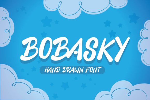 Bobasky Font: A Fun and Chunky Display Font for Crafting and Design
