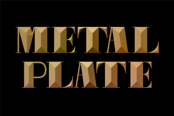 Discover the Power of Metal Plate Font
