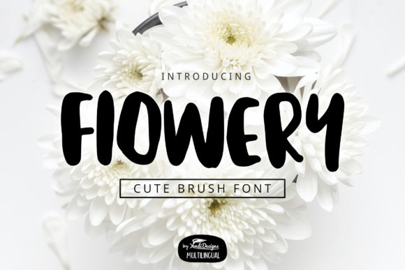 Flowery: A Versatile Display Font for Creative Expression