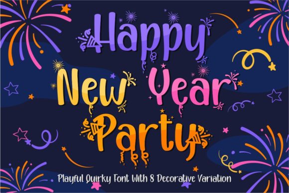 Happy New Year Party: A Playful Font for Every Occasion