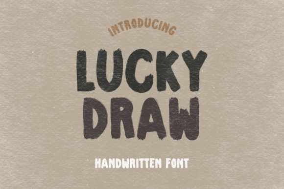 Lucky Draw: A Creative Font for Standout Design