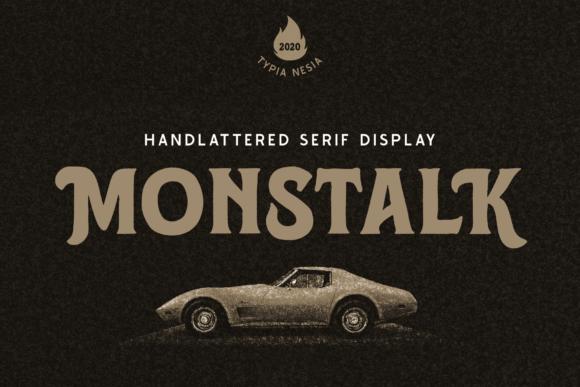 Monstalk: A Bold Vintage Font for Design and Expression
