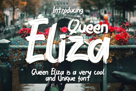 Qeen Eliza: A Trendy Brushed Display Font for Creative Expression