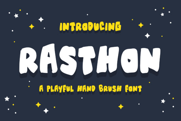 Rasthon: A Bold and Thick Display Font for Creative Expression