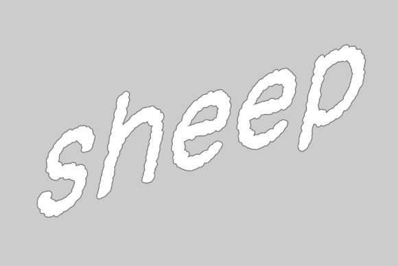 Sheep: A Brittle Display Font with a Unique Edge